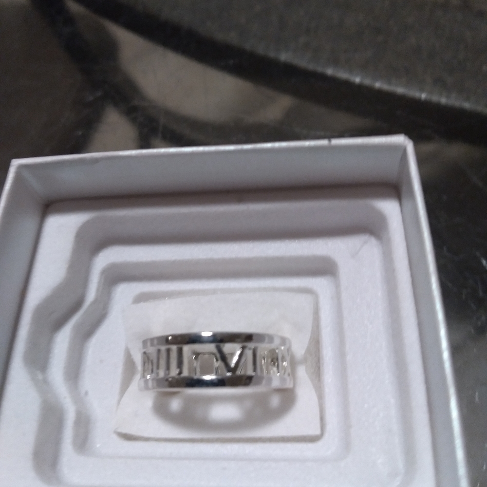 Sterling silver ring roman numeral